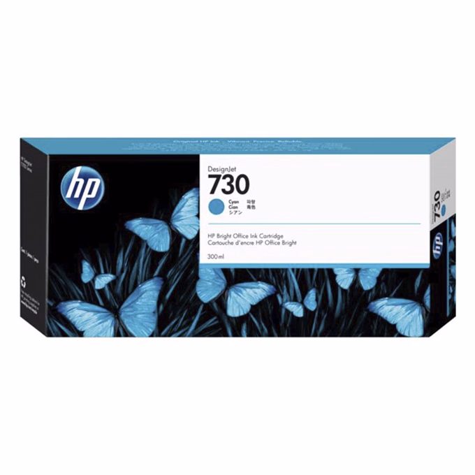 Festékpatron HP P2V68A (730) kék 300ml