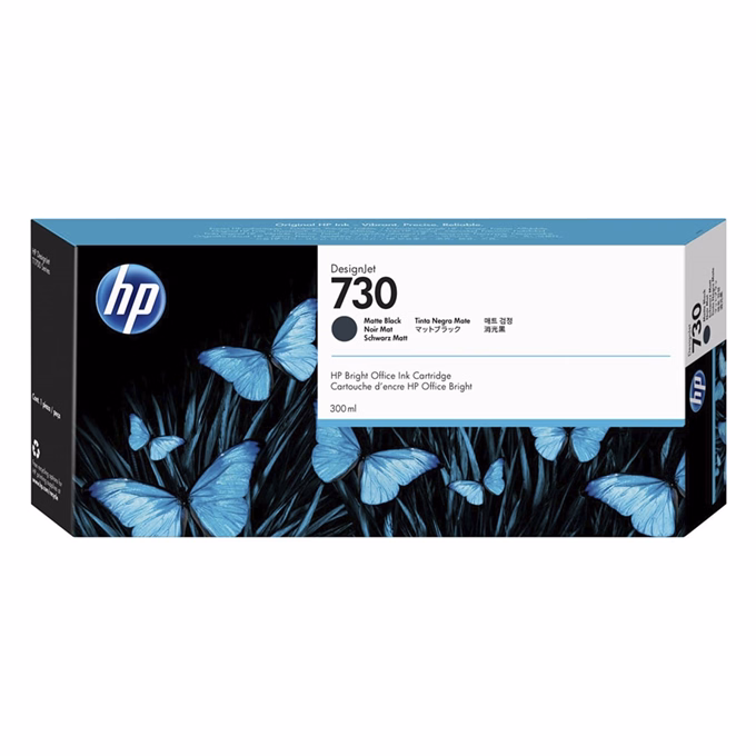 Festékpatron HP P2V71A (730) matt fekete 300ml