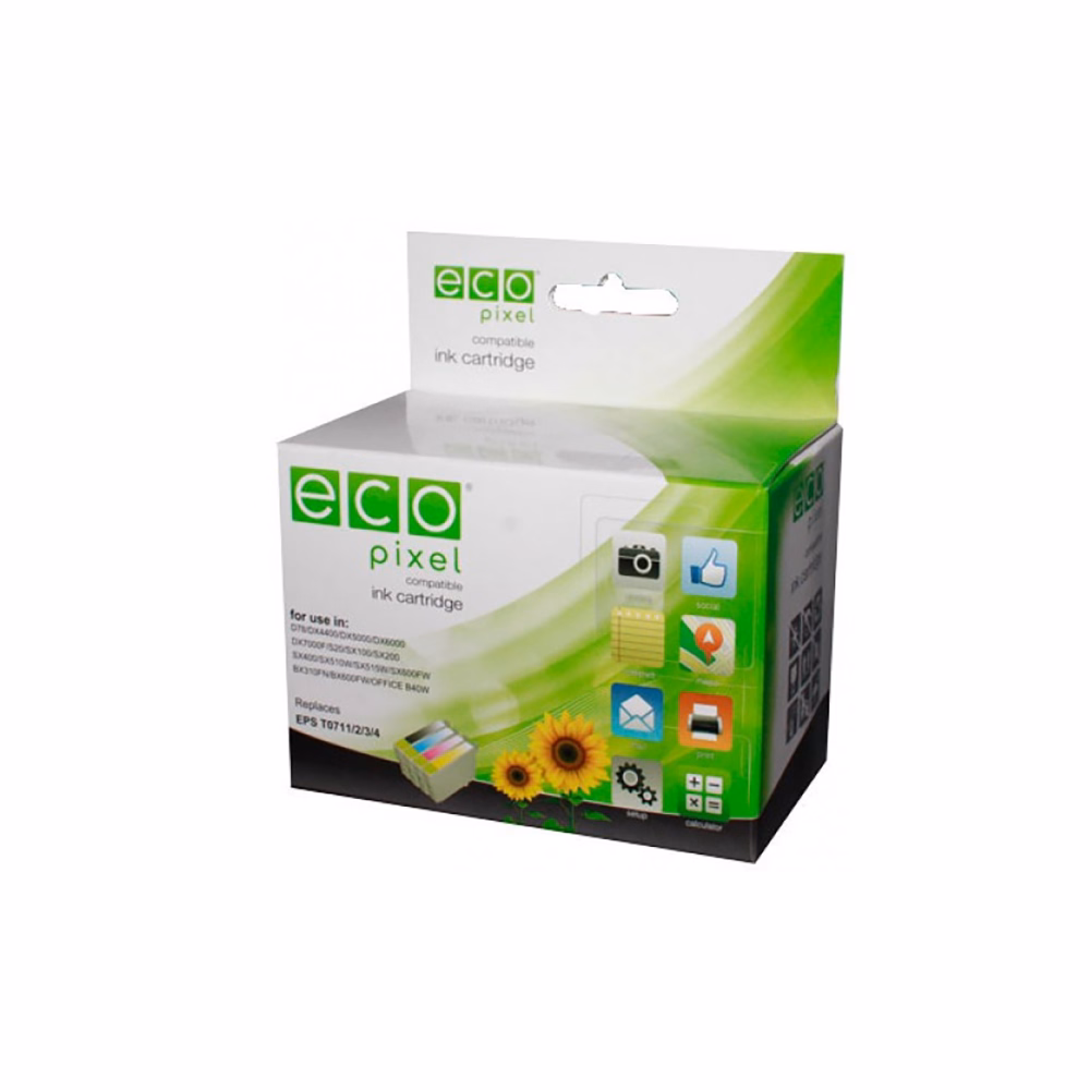 Festékpatron utángyártott ECOPIXEL CC656AE No.901XL (HP) színes 15ml