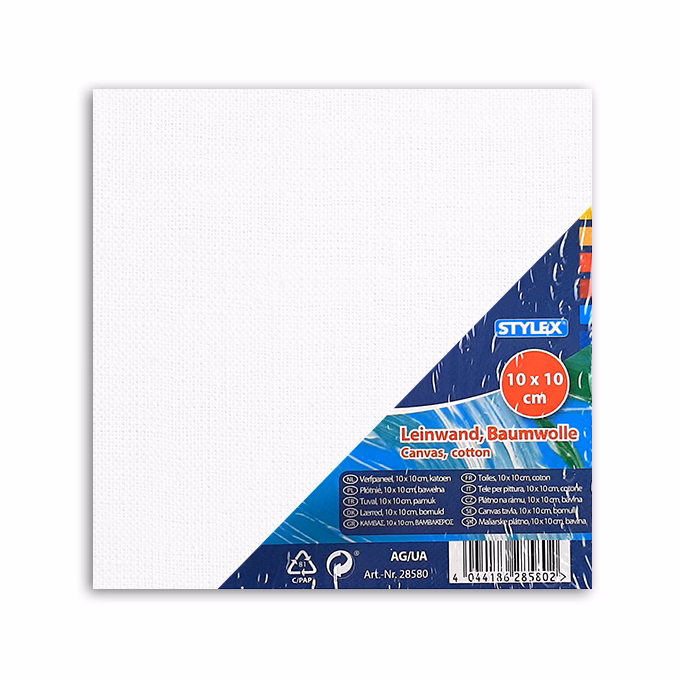 Festővászon STYLEX feszített 10x10 cm