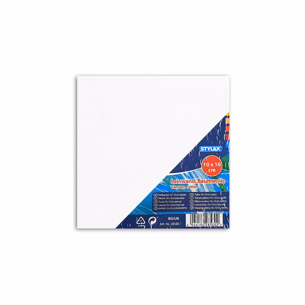 Festővászon STYLEX feszített 10x10 cm