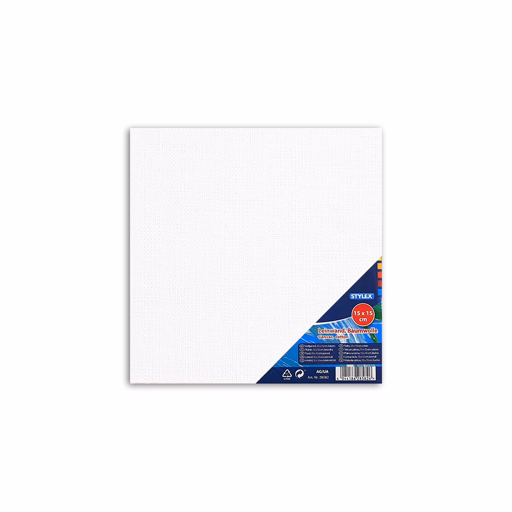 Festővászon STYLEX feszített 15x15 cm