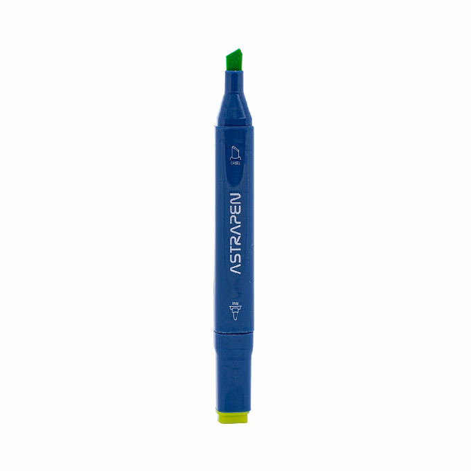 Filctoll ASTRA PEN háromszögletű kétvégű 12 darabos