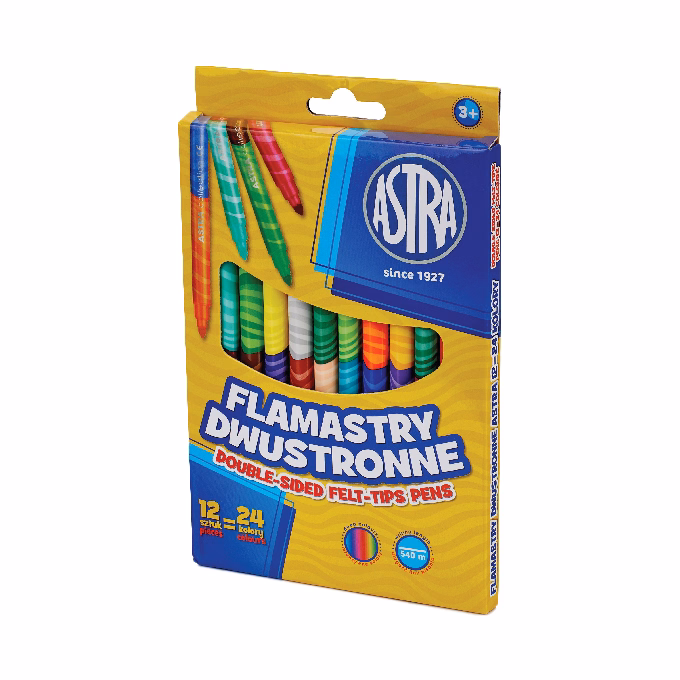 Filctoll ASTRA duo 24 színű 12 darabos