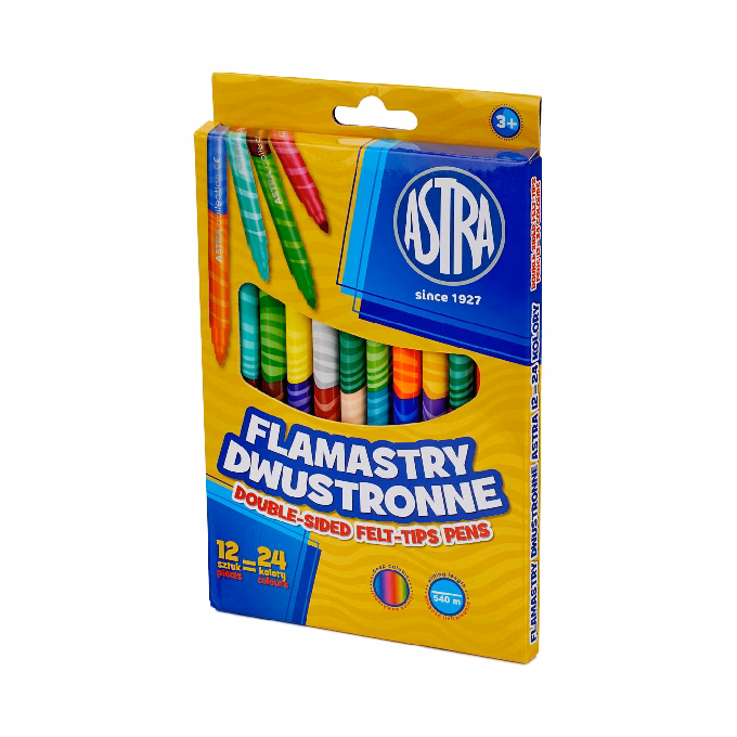 Filctoll ASTRA duo 24 színű 12 darabos