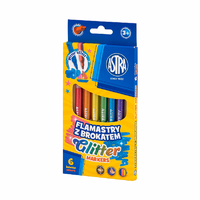 Filctoll ASTRA glitteres 6 darabos