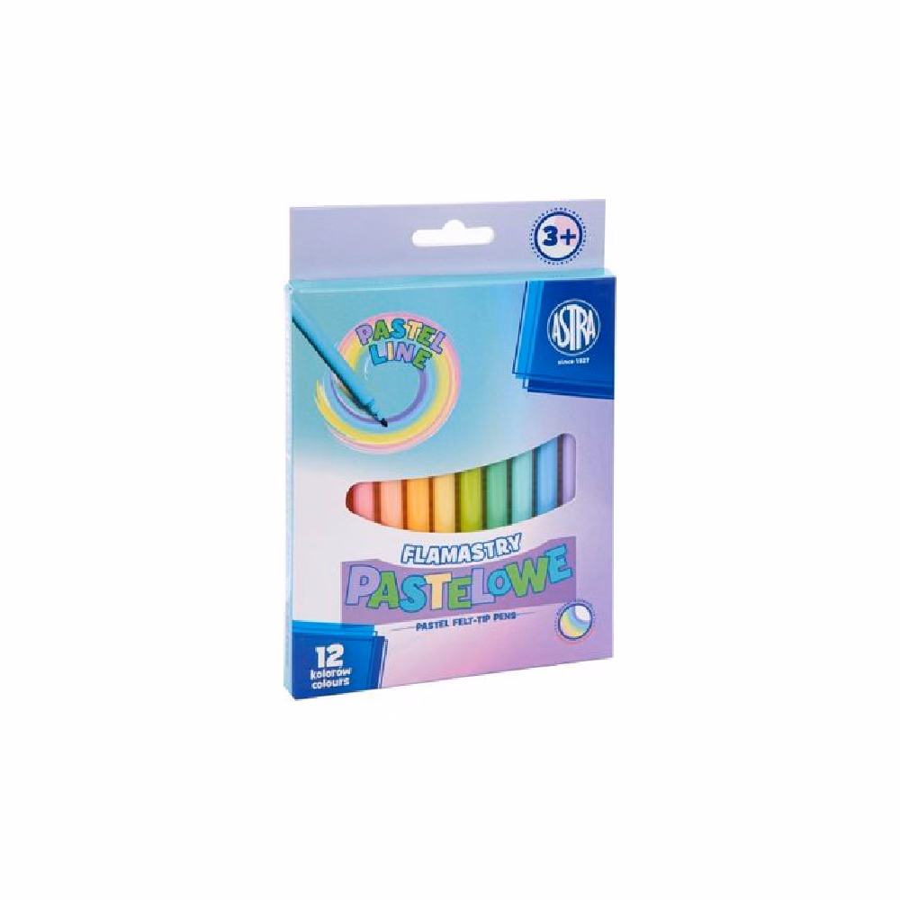 Filctoll ASTRA pasztell 12 darabos készlet