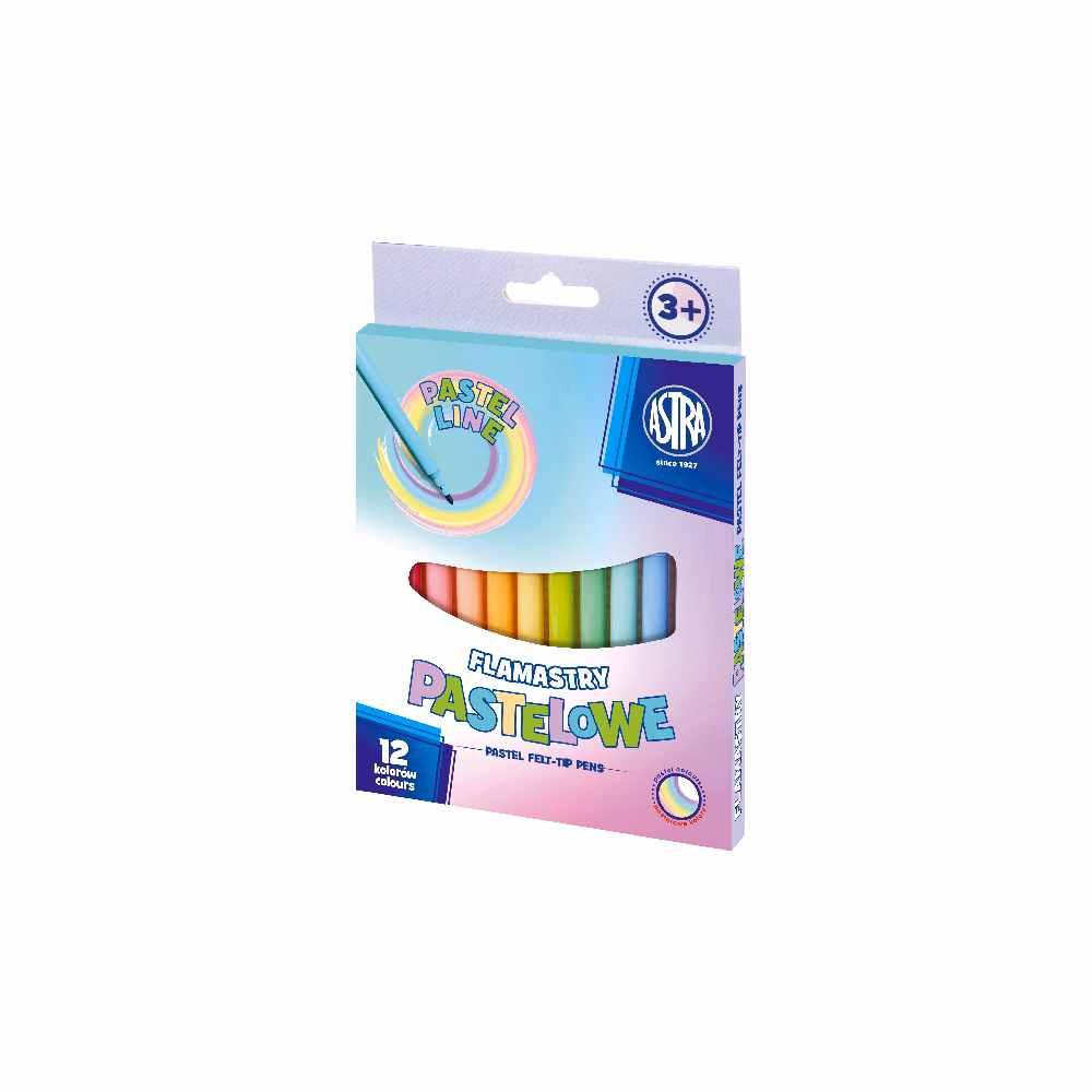 Filctoll ASTRA pasztell 12 darabos készlet
