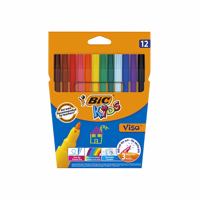 Filctoll BIC Kids Visa 880 12 darabos Filctoll BIC Kids Visa 880 12 darabos