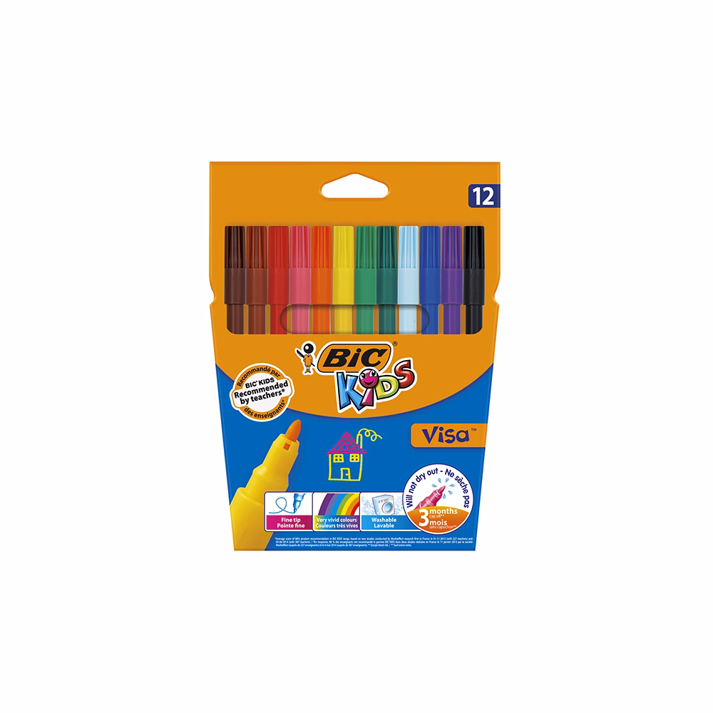 Filctoll BIC Kids Visa 880 12 darabos Filctoll BIC Kids Visa 880 12 darabos