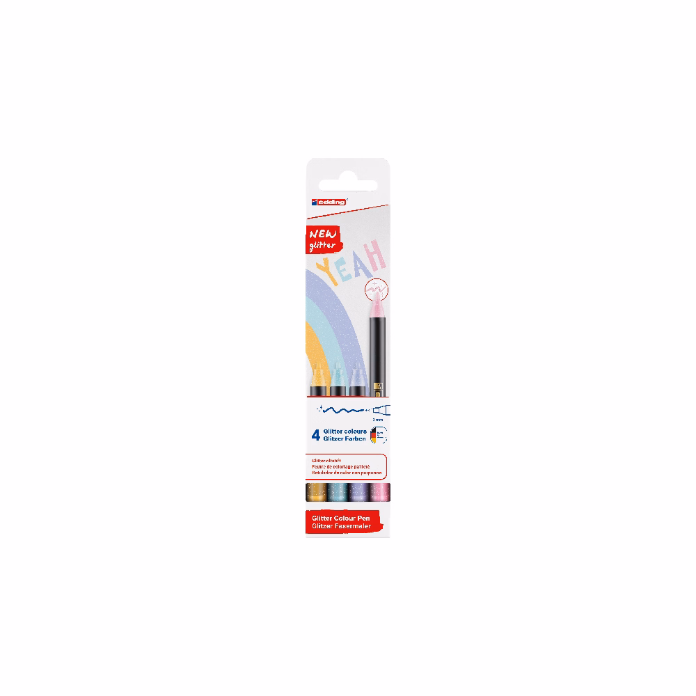 Filctoll EDDING 1200 csillámos 4 darabos