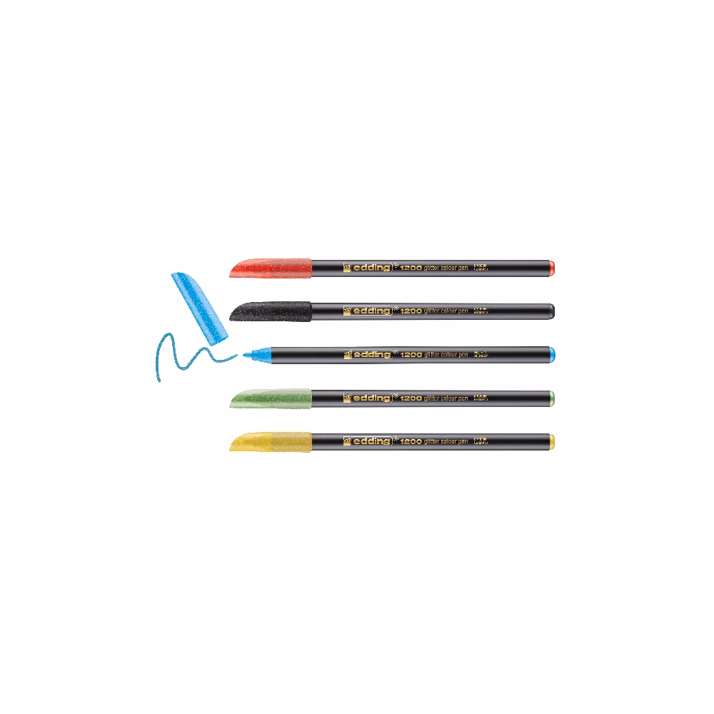 Filctoll EDDING 1200 csillámos 5 darabos