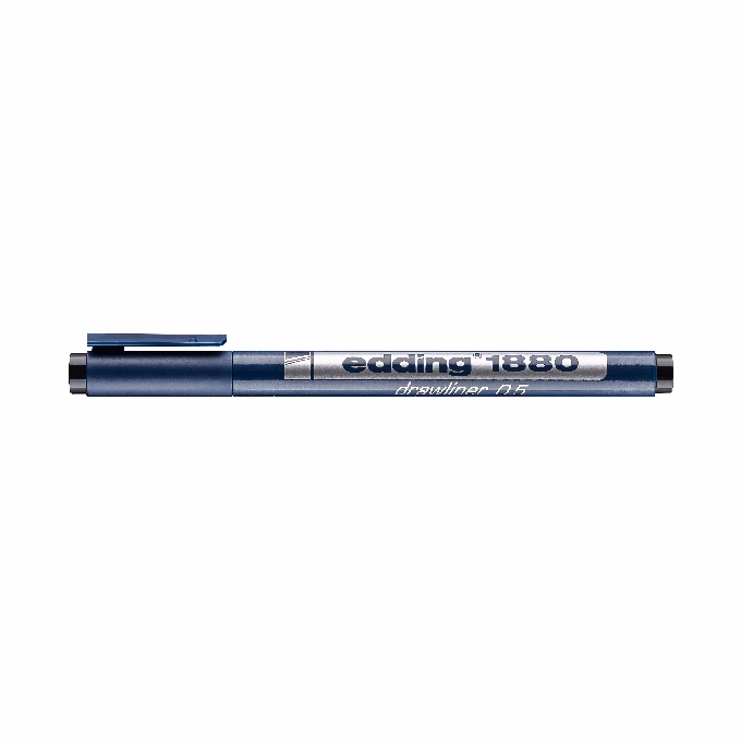 Filctoll EDDING Draliner 1880 fekete 0,5 mm