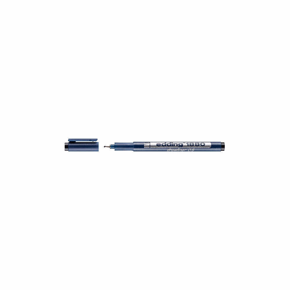 Filctoll EDDING Draliner 1880 fekete 0,5 mm