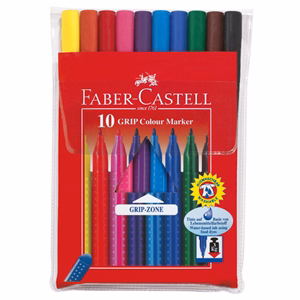 Filctoll FABER-CASTELL Grip 10 darabos