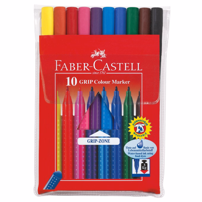 Filctoll FABER-CASTELL Grip 10 darabos