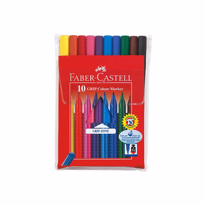 Filctoll FABER-CASTELL Grip 10 darabos
