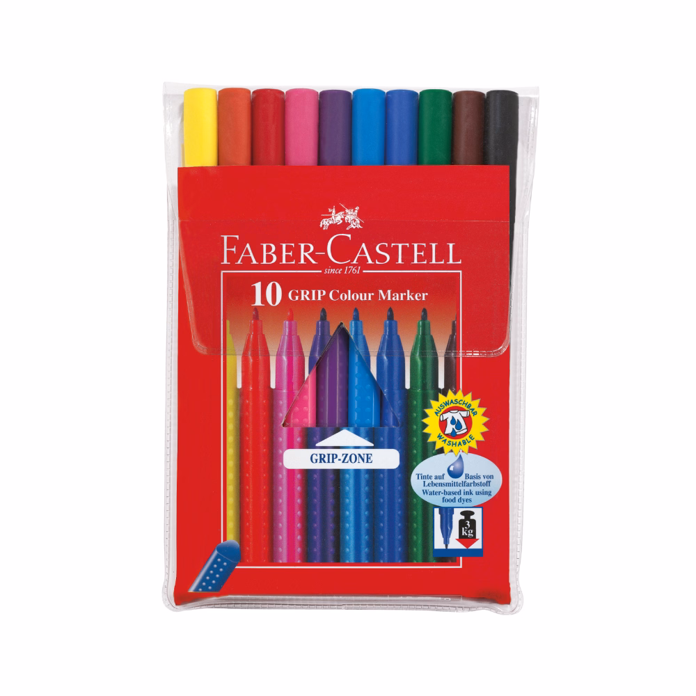 Filctoll FABER-CASTELL Grip 10 darabos
