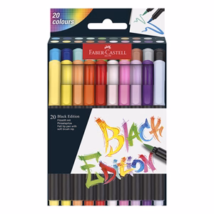 Filctoll FABER-CASTELL Black Edition 20 darabos készlet