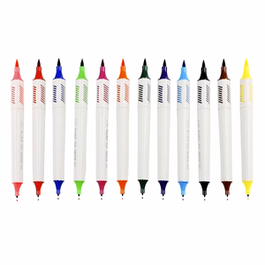 Filctoll FIORELLO GR-F726-12 színes kétvégű 12 darabos