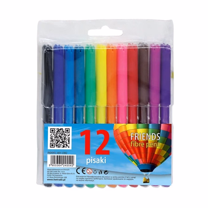 Filctoll FIORELLO színes 12 darabos készlet