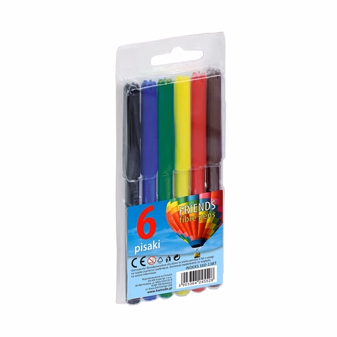 Filctoll FIORELLO színes 6 darabos