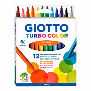 Filctoll GIOTTO Turbo Color 12 darabos Filctoll GIOTTO Turbo Color 12 darabos