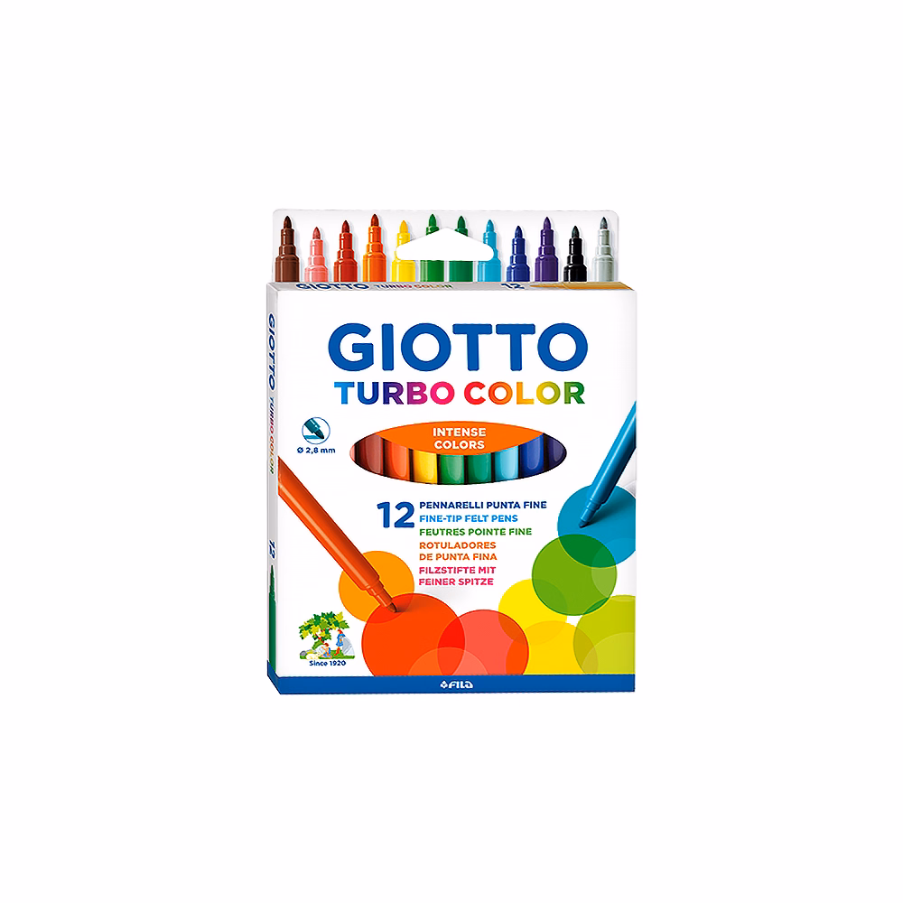 Filctoll GIOTTO Turbo Color 12 darabos Filctoll GIOTTO Turbo Color 12 darabos