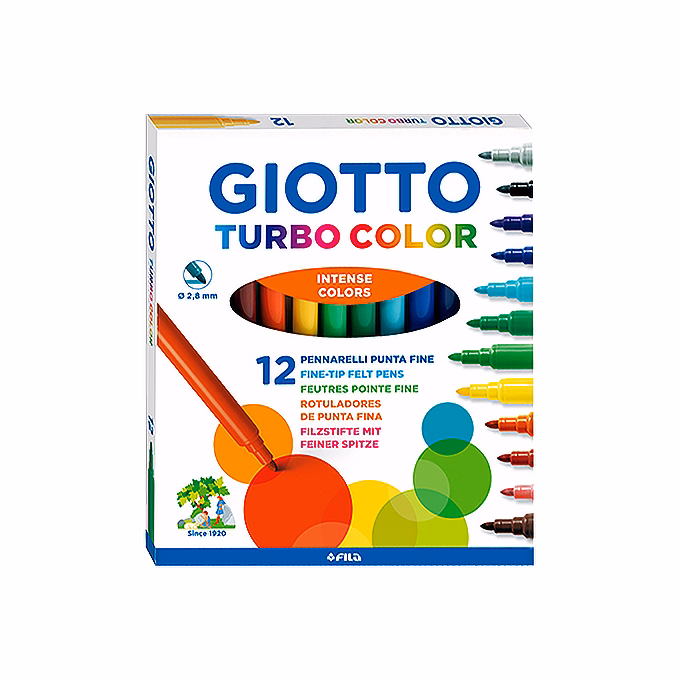 Filctoll GIOTTO Turbo Color 2,8mm 12 darabos