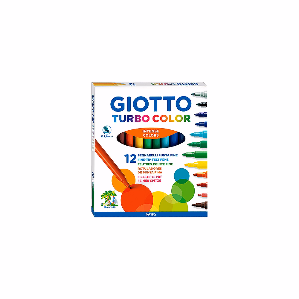 Filctoll GIOTTO Turbo Color 2,8mm 12 darabos