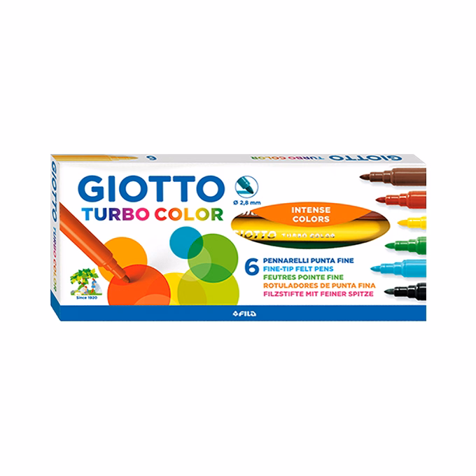 Filctoll GIOTTO Turbo Color 2,8mm 6 darabos