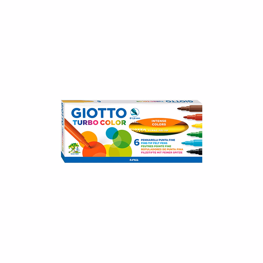 Filctoll GIOTTO Turbo Color 2,8mm 6 darabos