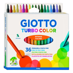 Filctoll GIOTTO Turbo color akasztható 36 darabos Filctoll GIOTTO Turbo color akasztható 36 darabos