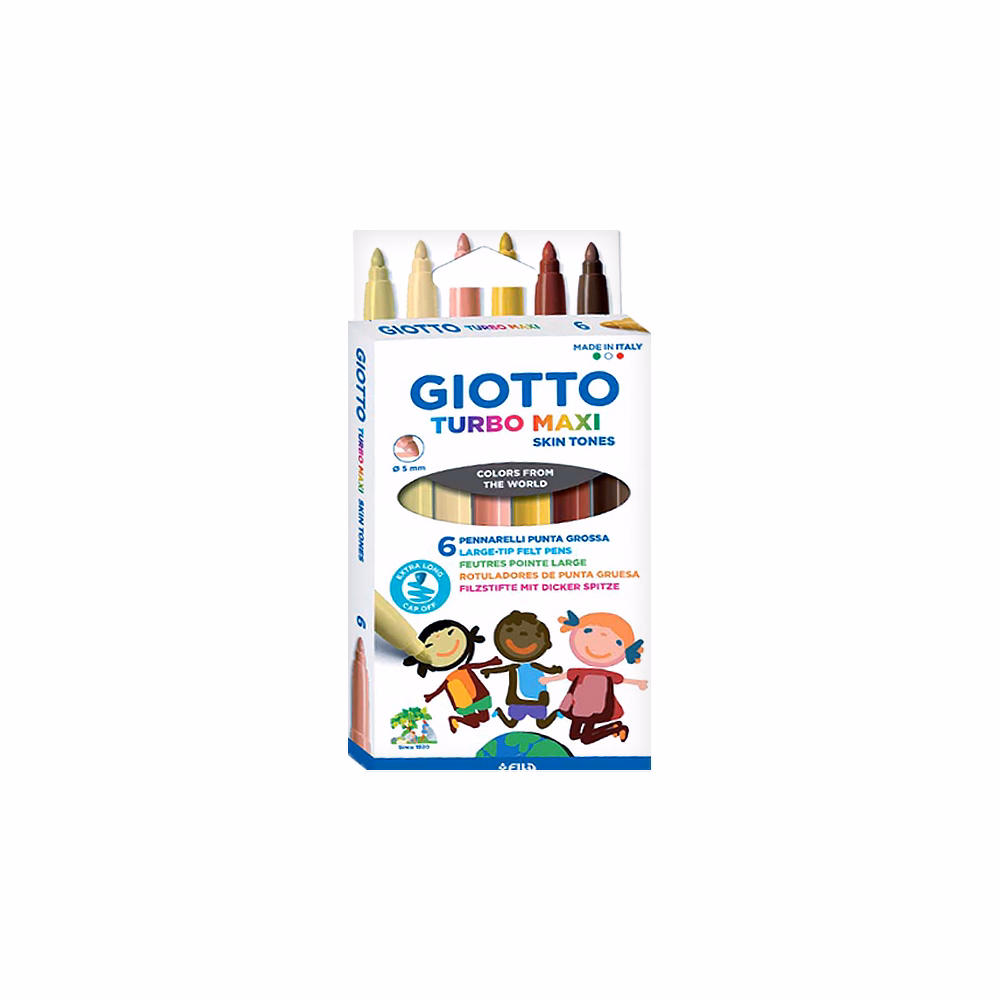 Filctoll GIOTTO Turbo maxi bőrtónus színek 6 darabos
