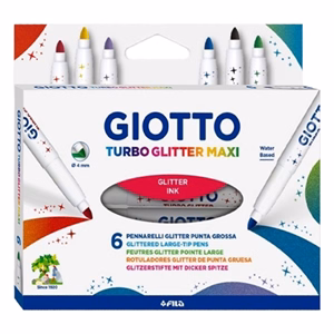 Filctoll GIOTTO Turbo maxi csillámos 6 darabos