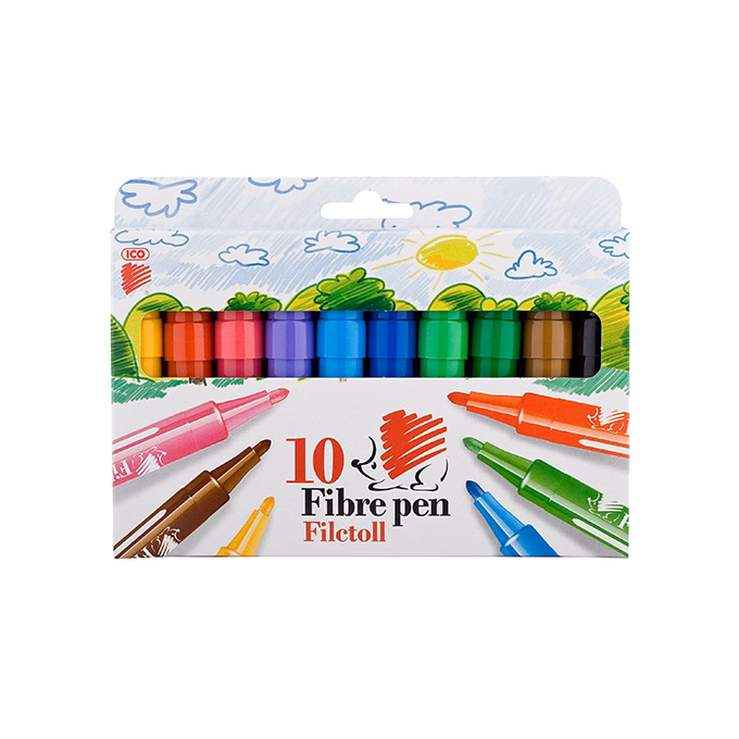 Filctoll ICO Süni Jumbo Fibre Pen 10 darabos