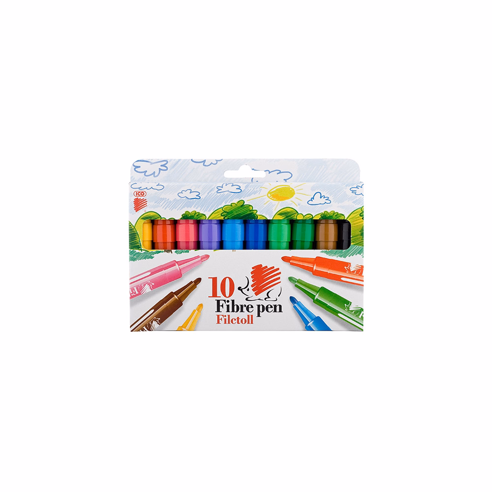 Filctoll ICO Süni Jumbo Fibre Pen 10 darabos