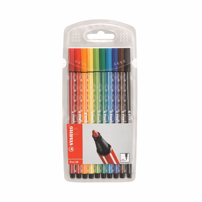 Filctoll STABILO Pen 68 10 darabos