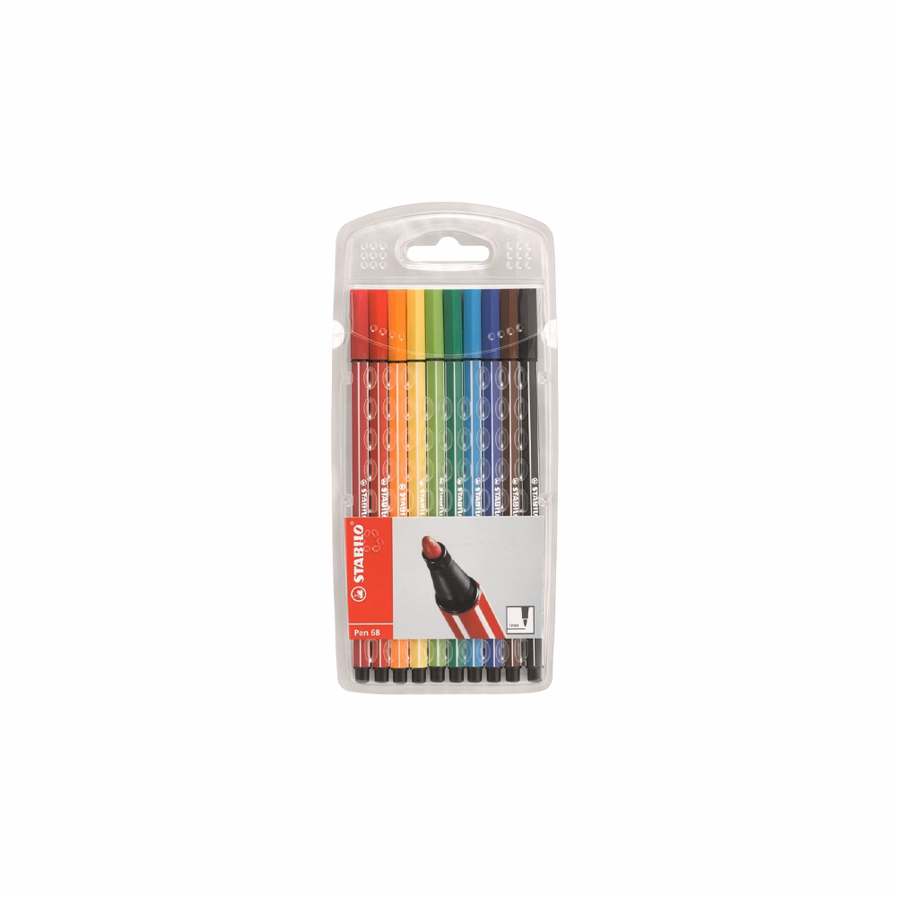Filctoll STABILO Pen 68 10 darabos