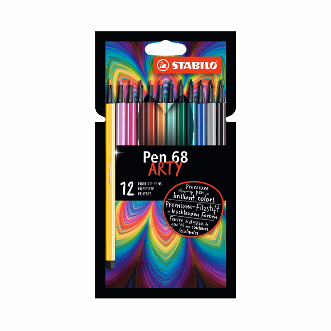 Filctoll STABILO Pen 68 1mm 12 darabos