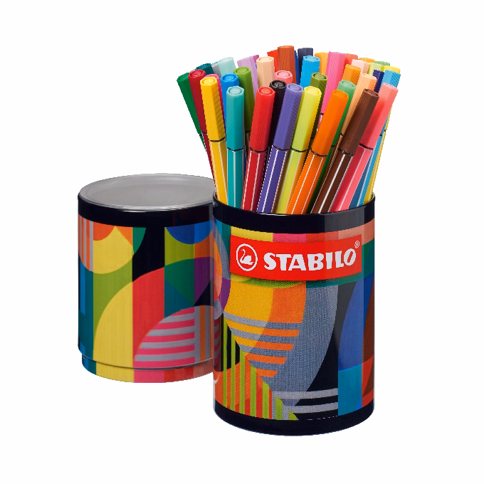 Filctoll STABILO Pen 68 Arty henger alakú 45 darabos