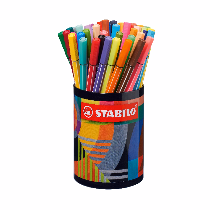Filctoll STABILO Pen 68 Arty henger alakú 45 darabos