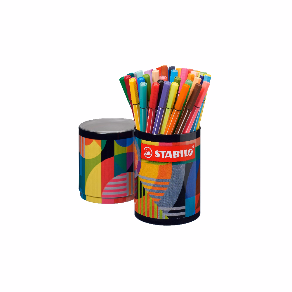 Filctoll STABILO Pen 68 Arty henger alakú 45 darabos