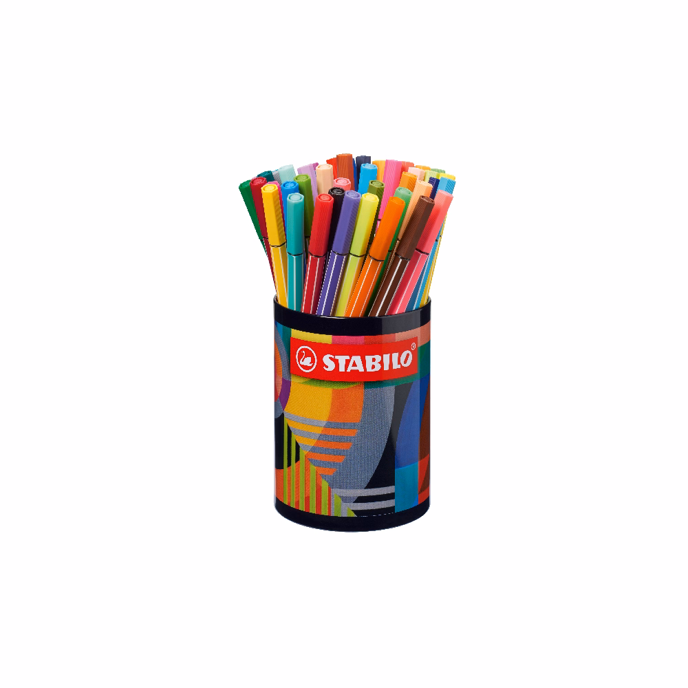 Filctoll STABILO Pen 68 Arty henger alakú 45 darabos
