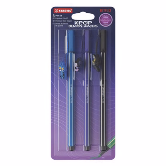 Filctoll STABILO Pen 68 K-pop Huntrix (Derpy, Sussie, Jinu) 3 darabos