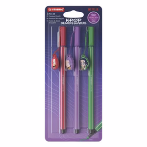 Filctoll STABILO Pen 68 K-pop Huntrix (Rumi, Mira, Zoey) 3 darabos
