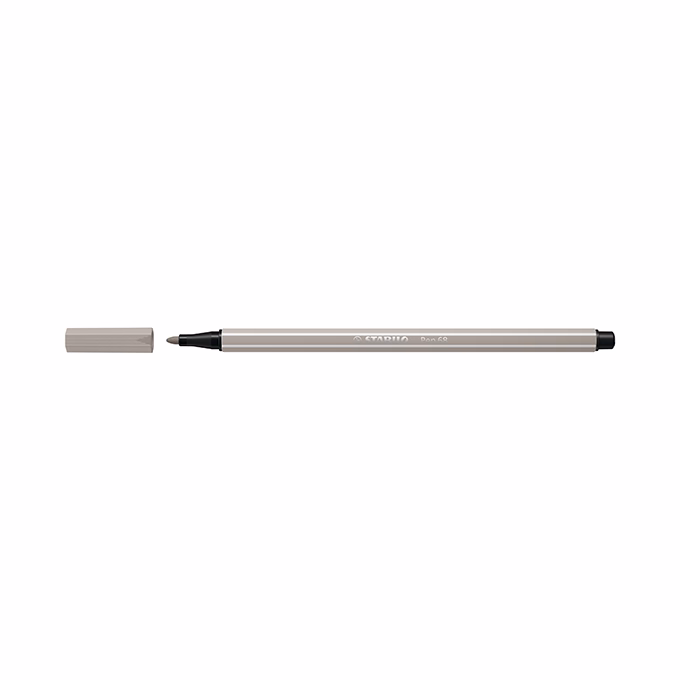 Filctoll STABILO Pen 68 meleg szürke