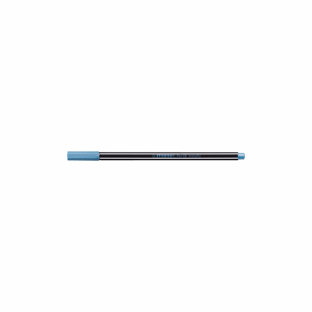 Filctoll STABILO Pen 68 metallic kék
