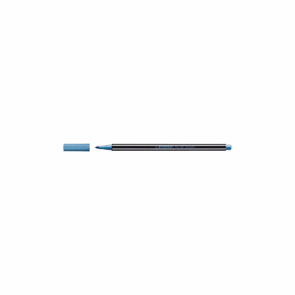 Filctoll STABILO Pen 68 metallic kék