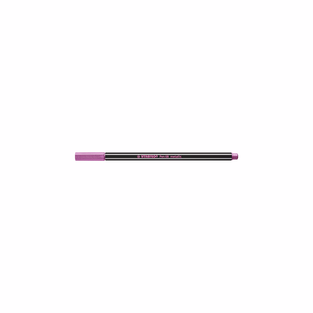 Filctoll STABILO Pen 68 metallic rózsaszín